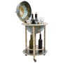 Barschrank „World Ball“ aus blauem Eukalyptusholz von vidaXL, Wein- und Spirituosenschränke - Ref: Foro24-320906, Preis: 163,...