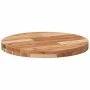 Solid acacia wood round table top Ø50x4 cm by , Table tops - Ref: Foro24-4008701, Price: 50,63 €, Discount: %