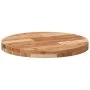 Solid acacia wood round table top Ø50x4 cm by , Table tops - Ref: Foro24-4008701, Price: 50,63 €, Discount: %
