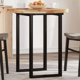 Solid acacia wood round table top Ø70x4 cm by , Table tops - Ref: Foro24-4008703, Price: 85,03 €, Discount: %