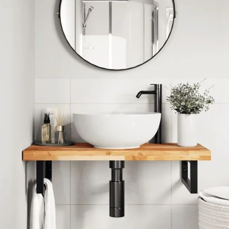 Rectangular solid acacia wood table top 80x40x4 cm by , Table tops - Ref: Foro24-4008847, Price: 69,62 €, Discount: %