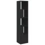 Engineered wood black shelf 40x36x189 cm by , Bookcases and shelves - Ref: Foro24-848242, Price: 80,26 €, Discount: %