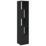 Schwarzes Regal aus Ingenieurholz 40x36x189 cm von , Bücherregale und Regale - Ref: Foro24-848242, Preis: 81,40 €, Rabatt: %