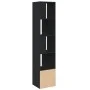 Engineered wood black shelf 40x36x189 cm by , Bookcases and shelves - Ref: Foro24-848242, Price: 80,26 €, Discount: %