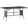 Synthetic rattan garden table in gray, 140x80x74 cm. by , Garden tables - Ref: Foro24-318716, Price: 119,31 €, Discount: %
