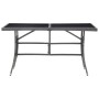 Synthetic rattan garden table in gray, 140x80x74 cm. by , Garden tables - Ref: Foro24-318716, Price: 119,31 €, Discount: %