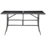 Synthetic rattan garden table in gray, 140x80x74 cm. by , Garden tables - Ref: Foro24-318716, Price: 126,01 €, Discount: %