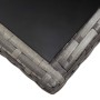 Synthetic rattan garden table in gray, 140x80x74 cm. by , Garden tables - Ref: Foro24-318716, Price: 119,31 €, Discount: %