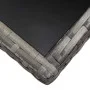 Synthetic rattan garden table in gray, 140x80x74 cm. by , Garden tables - Ref: Foro24-318716, Price: 126,01 €, Discount: %