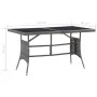 Synthetic rattan garden table in gray, 140x80x74 cm. by , Garden tables - Ref: Foro24-318716, Price: 126,01 €, Discount: %