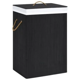 Bamboo laundry basket 2 sections black 72 l by vidaXL, Laundry baskets - Ref: Foro24-320745, Price: 35,17 €, Discount: %