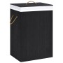 Bambus-Wäschekorb 2-teilig schwarz 72 l von vidaXL, Wäschekörbe - Ref: Foro24-320745, Preis: 29,38 €, Rabatt: %
