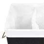 Bamboo laundry basket 2 sections black 72 l by vidaXL, Laundry baskets - Ref: Foro24-320745, Price: 35,15 €, Discount: %