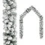 Christmas garland with green flocked snow 10 m PVC by vidaXL, Festive decorations - Ref: Foro24-320968, Price: 59,68 €, Disco...