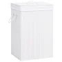 White Single Section Bamboo Laundry Basket by vidaXL, Laundry baskets - Ref: Foro24-320751, Price: 35,37 €, Discount: %