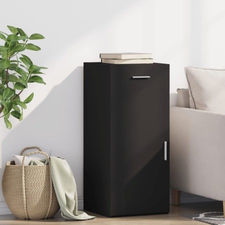 Engineered wood black sideboard 40x42.5x93 cm by , Sideboards - Ref: Foro24-846279, Price: 84,42 €, Discount: %