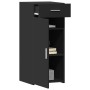 Engineered wood black sideboard 40x42.5x93 cm by , Sideboards - Ref: Foro24-846279, Price: 84,42 €, Discount: %