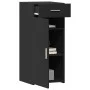 Engineered wood black sideboard 40x42.5x93 cm by , Sideboards - Ref: Foro24-846279, Price: 83,03 €, Discount: %