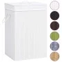 White Single Section Bamboo Laundry Basket by vidaXL, Laundry baskets - Ref: Foro24-320751, Price: 35,37 €, Discount: %