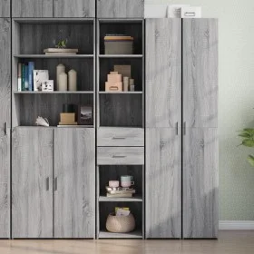 Engineered wood sideboard in Sonoma grey, 40x42.5x185 cm by , Sideboards - Ref: Foro24-3281446, Price: 131,87 €, Discount: %