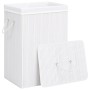 Weißer einteiliger Bambus-Wäschekorb von vidaXL, Wäschekörbe - Ref: Foro24-320751, Preis: 32,07 €, Rabatt: %