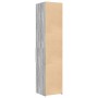 Aparador de madera de ingeniería gris Sonoma 40x42,5x185 cm