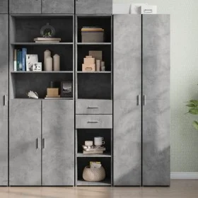 Engineered wood gray concrete sideboard 40x42.5x185 cm by , Sideboards - Ref: Foro24-3281444, Price: 112,64 €, Discount: %
