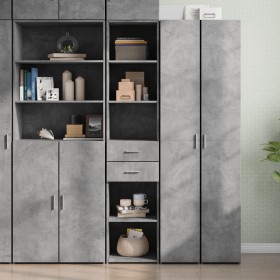Ingenieurholz-Sideboard in Betongrau 40x42,5x185 cm von , Sideboards - Ref: Foro24-3281444, Preis: 113,56 €, Rabatt: %