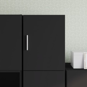 Engineered wood black wall cabinet 30x42.5x40 cm by , Sideboards - Ref: Foro24-846090, Price: 35,56 €, Discount: %
