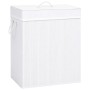 Bambus-Wäschekorb 2-teilig weiß 100 l von vidaXL, Wäschekörbe - Ref: Foro24-320744, Preis: 33,86 €, Rabatt: %