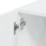 Engineered wood white wall cabinet 70x42.5x40 cm by , Sideboards - Ref: Foro24-846117, Price: 78,54 €, Discount: %