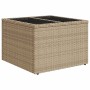Conjunto de sofá de jardín 8 pcs Beige Poliratán