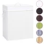 Bamboo laundry basket 2 sections white 100 l by vidaXL, Laundry baskets - Ref: Foro24-320744, Price: 33,34 €, Discount: %