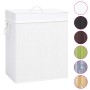Bambus-Wäschekorb 2-teilig weiß 100 l von vidaXL, Wäschekörbe - Ref: Foro24-320744, Preis: 33,86 €, Rabatt: %