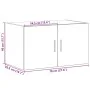 Engineered wood white wall cabinet 70x42.5x40 cm by , Sideboards - Ref: Foro24-846117, Price: 78,54 €, Discount: %