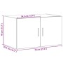 Wandschrank aus weißem Ingenieurholz 70x42,5x40 cm von , Sideboards - Ref: Foro24-846117, Preis: 80,56 €, Rabatt: %