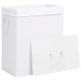 Bamboo laundry basket 2 sections white 100 l by vidaXL, Laundry baskets - Ref: Foro24-320744, Price: 33,86 €, Discount: %