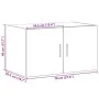 Engineered wood Sonoma gray wall cabinet 70x42.5x40 cm by , Sideboards - Ref: Foro24-846122, Price: 53,31 €, Discount: %