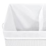 Bamboo laundry basket 2 sections white 100 l by vidaXL, Laundry baskets - Ref: Foro24-320744, Price: 33,86 €, Discount: %