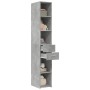 Engineered wood gray concrete sideboard 30x42.5x185 cm by , Sideboards - Ref: Foro24-846239, Price: 93,62 €, Discount: %