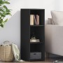 Black engineered wood sideboard 30x41x93cm by , Sideboards - Ref: Foro24-846342, Price: 52,09 €, Discount: %
