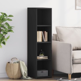 Hoher Schrank aus schwarzer Ingenieurholz 30x41x124 cm von , Sideboards - Ref: Foro24-846377, Preis: 59,13 €, Rabatt: %