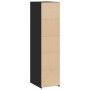 Tall black engineered wood sideboard 30x41x124 cm by , Sideboards - Ref: Foro24-846377, Price: 59,07 €, Discount: %