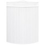 Corner bamboo white laundry basket 60 L by vidaXL, Laundry baskets - Ref: Foro24-320763, Price: 51,65 €, Discount: %