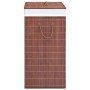 Bamboo laundry basket 2 sections brown 100 l by vidaXL, Laundry baskets - Ref: Foro24-320748, Price: 30,69 €, Discount: %