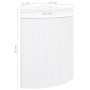 Corner bamboo white laundry basket 60 L by vidaXL, Laundry baskets - Ref: Foro24-320763, Price: 51,65 €, Discount: %