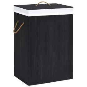Black Single Section Bamboo Laundry Basket by vidaXL, Laundry baskets - Ref: Foro24-320757, Price: 31,42 €, Discount: %