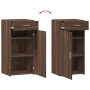 Engineered wood brown oak sideboard 45x42.5x93 cm by , Sideboards - Ref: Foro24-846291, Price: 73,35 €, Discount: %