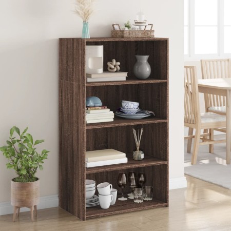 Hoher Schrank aus braunem Eichenfurnierholz 70x41x124 cm. von , Sideboards - Ref: Foro24-846410, Preis: 84,35 €, Rabatt: %