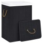 Black Single Section Bamboo Laundry Basket by vidaXL, Laundry baskets - Ref: Foro24-320757, Price: 29,38 €, Discount: %